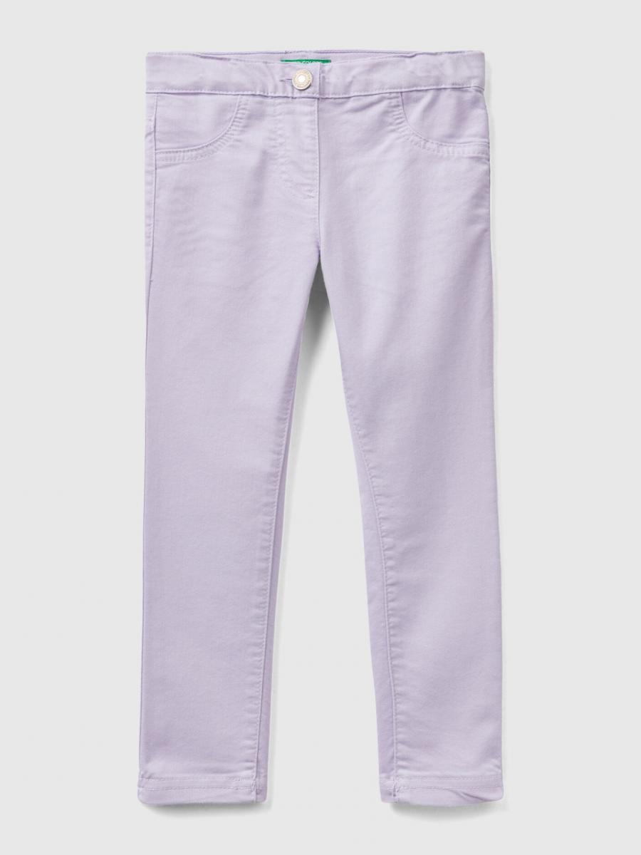 Pantalón Jogger Denim United Colors Of Benetton Para Niño - Turquesa, Cintura Elástica Con Cordón, Talla 3 Años