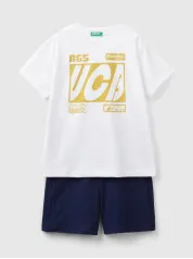 Benetton dečiji komplet majica + šorts 