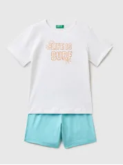 Benetton dečiji set majica + šorts 