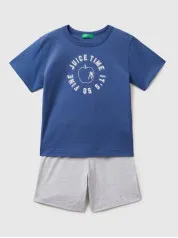 Benetton dečiji set majica + šorts 
