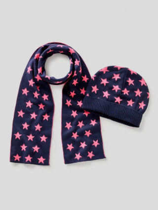 Benetton dečiji šal + kapa 