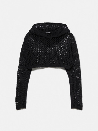 Sisley young dečiji džemper sa kapuljačom 