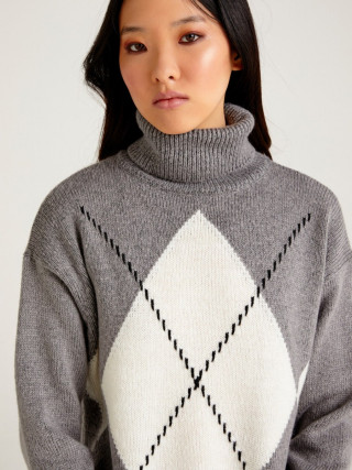 Sisley ženski džemper - rolka 