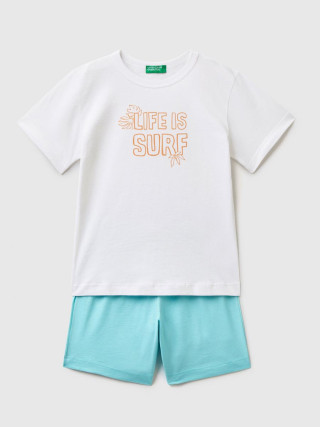 Benetton dečiji set majica + šorts 