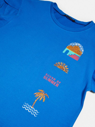 Sisley young dečija majica k/r 