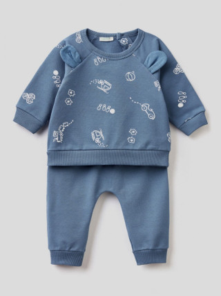 Benetton set pantalone + majica za bebe 