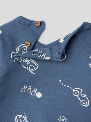 Benetton set pantalone + majica za bebe 