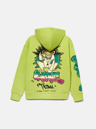 Sisley young dečija dukserica sa kapuljačom 