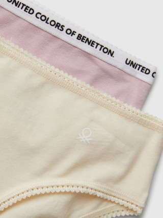 Benetton dečiji set dva para slip gaćica 