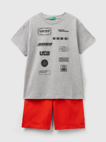 Benetton dečiji komplet majica + šorts