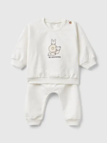 Benetton set majica + pantalone za bebe 