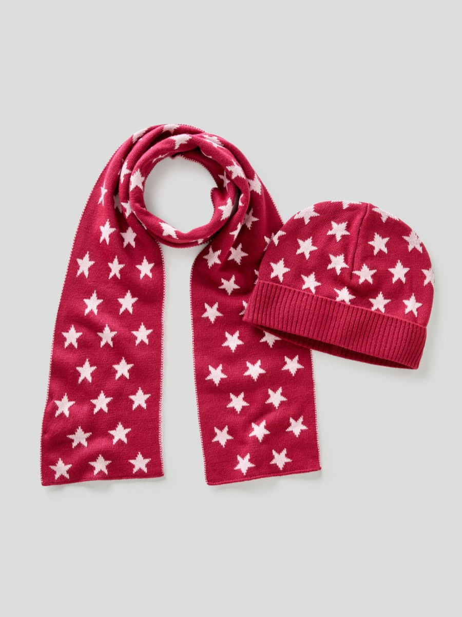 Benetton dečiji šal + kapa 