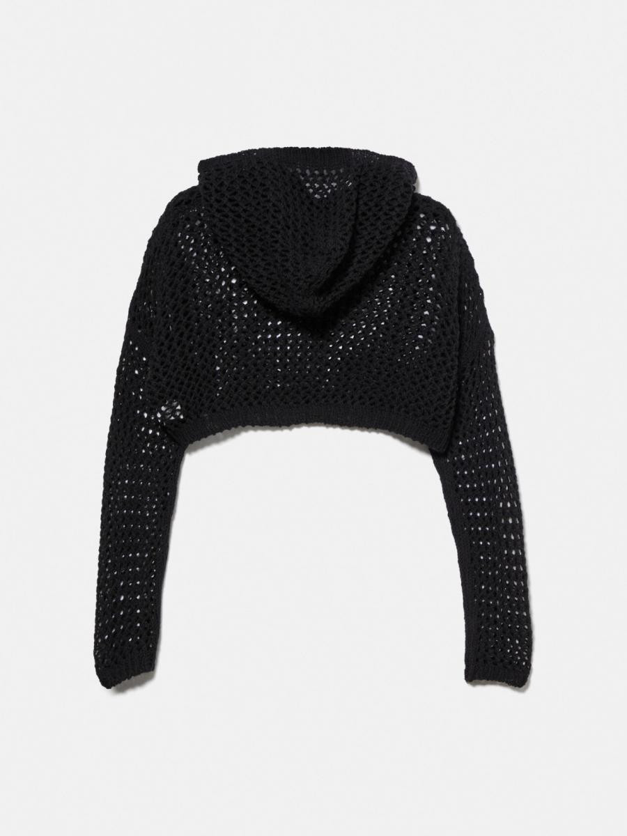 Sisley young dečiji džemper sa kapuljačom 