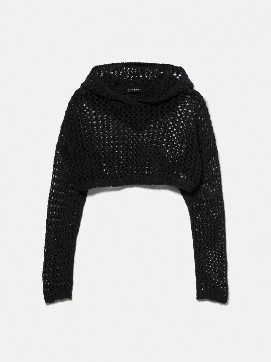 Sisley young dečiji džemper sa kapuljačom 