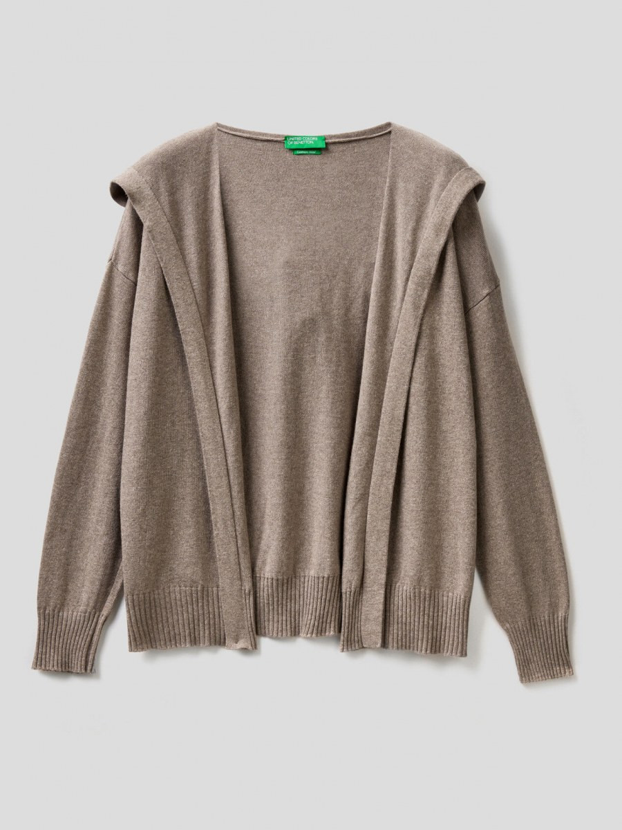 Benetton ženski džemper sa kapuljačom 