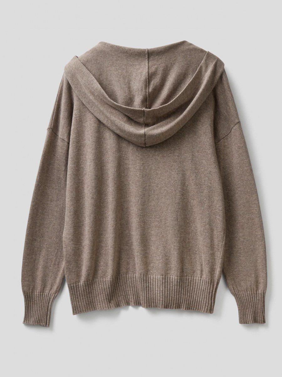 Benetton ženski džemper sa kapuljačom 