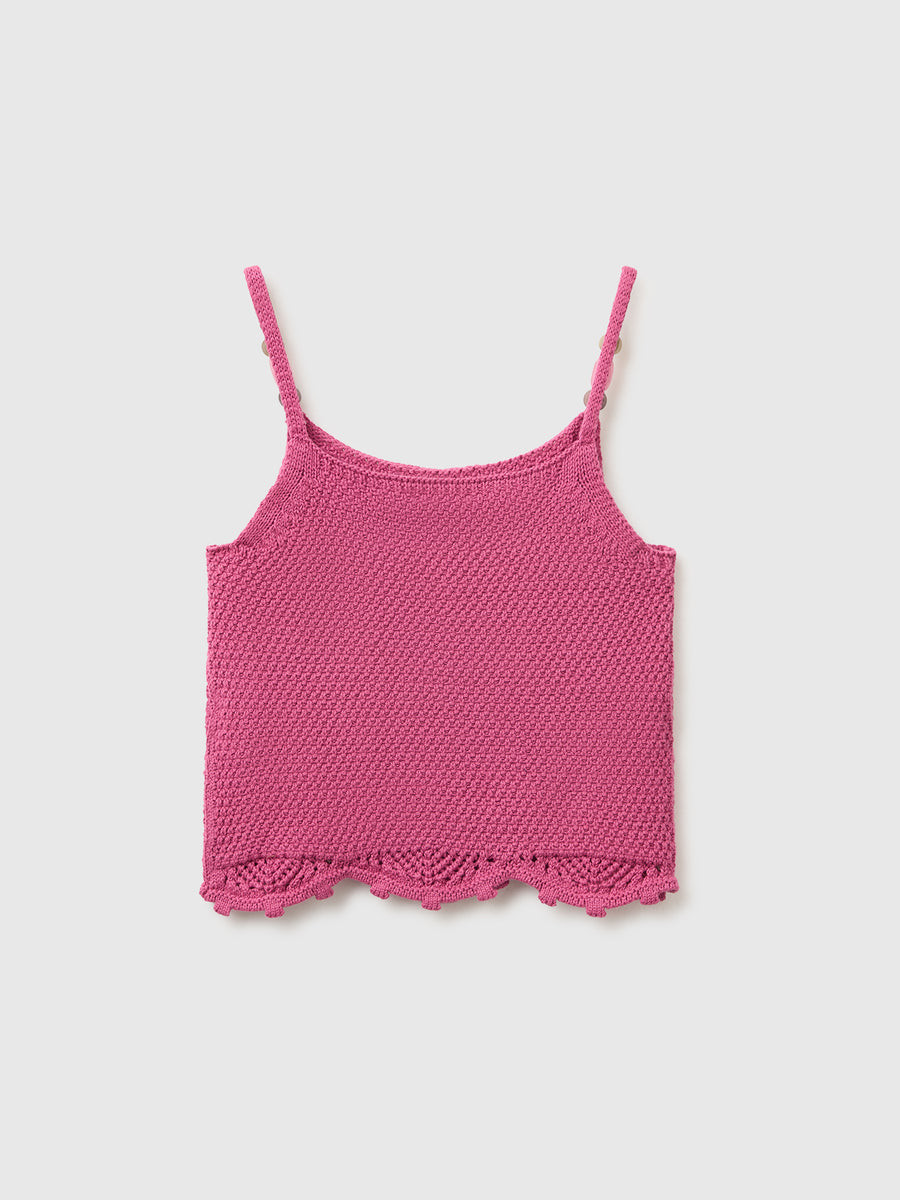 Benetton dečija trikotažna majica na bretele 