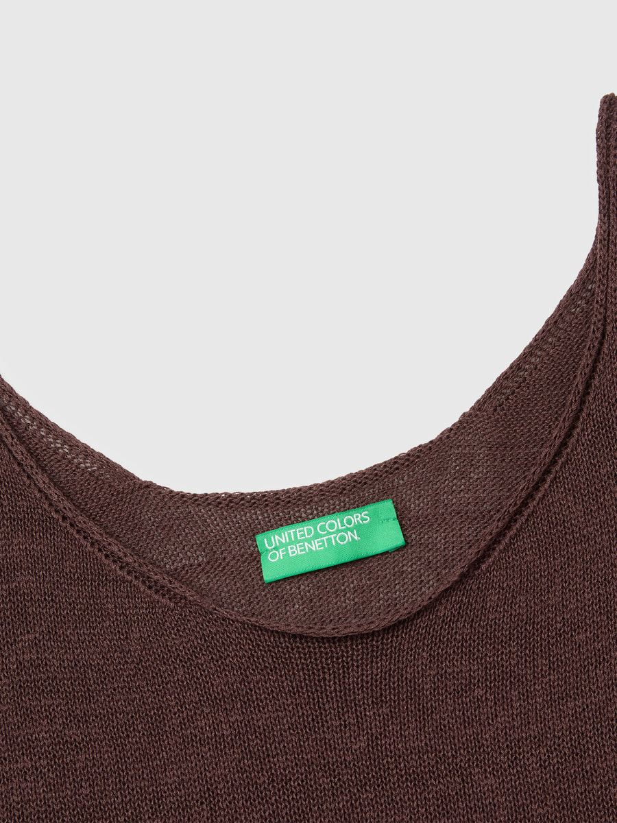 Benetton ženska trikotažna majica na bretele 