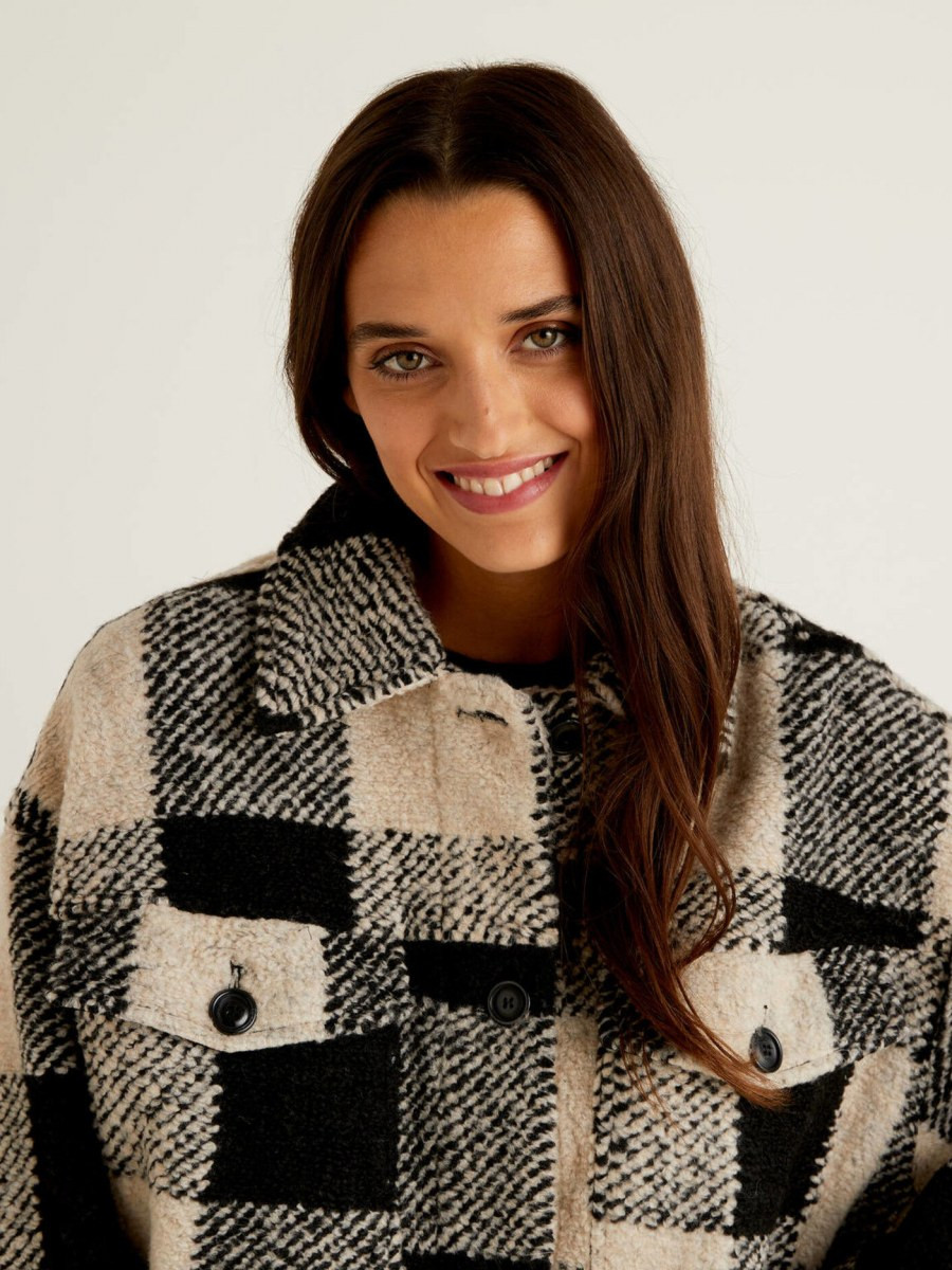 Benetton ženska jakna košulja 