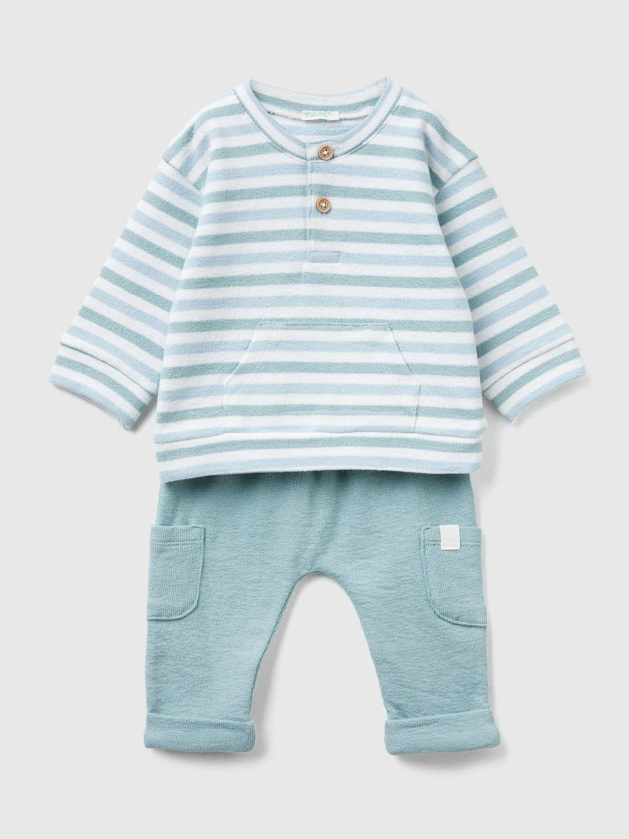Benetton komplet duks i pantalone za bebe 