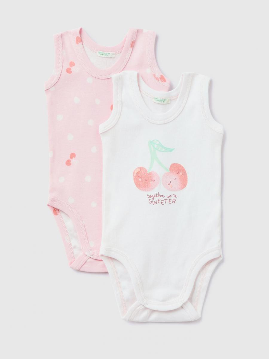 Benetton bodi 2 komada za bebe 