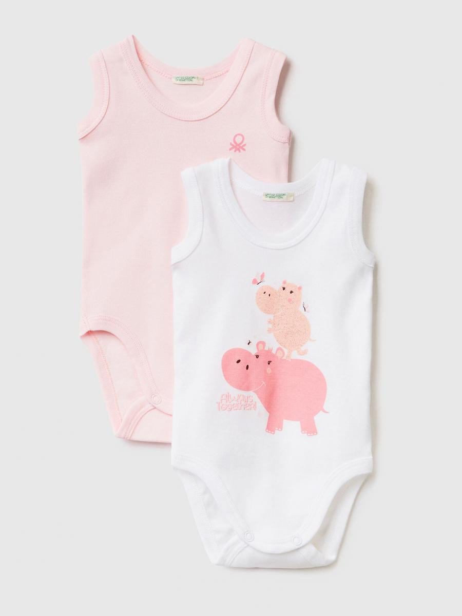 Benetton bodi 2 komada za bebe 