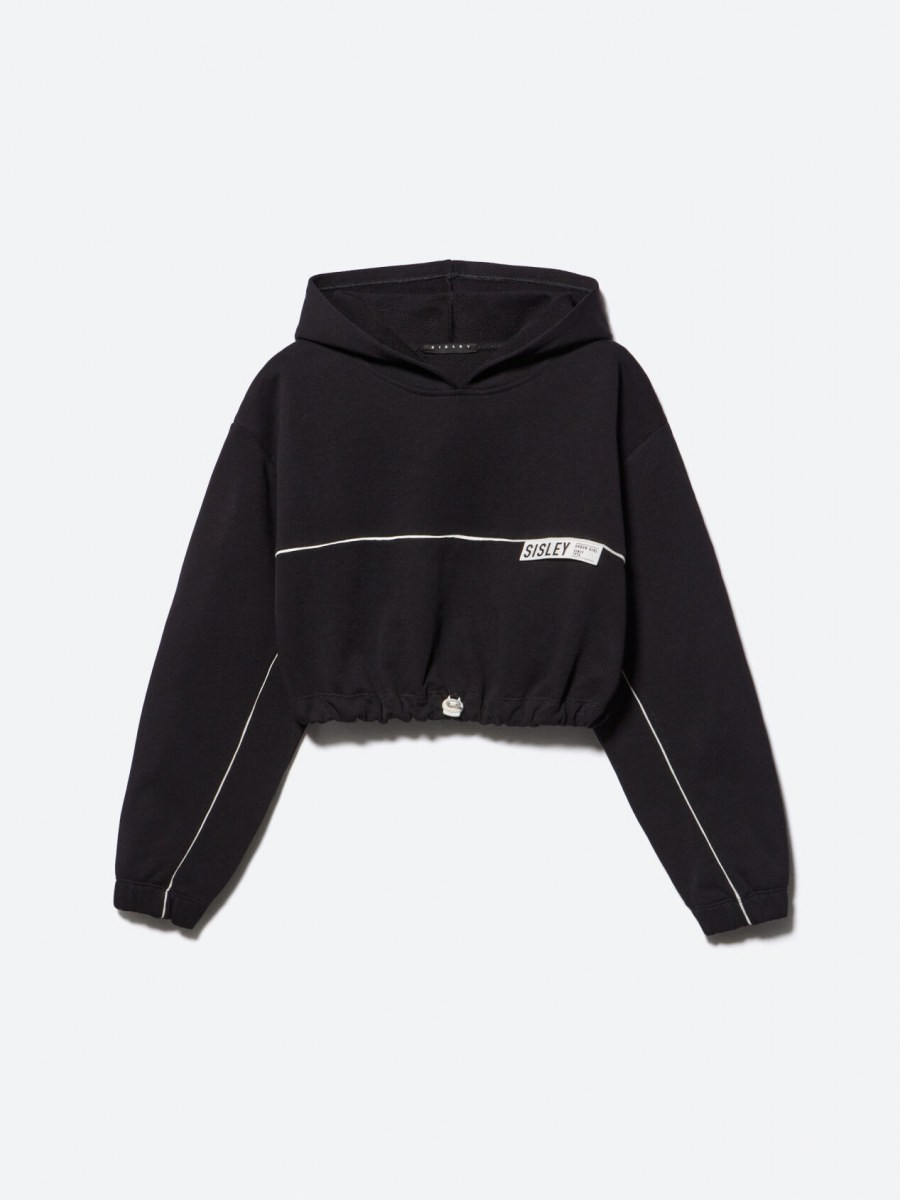 Sisley young dečija dukserica sa kapuljačom 