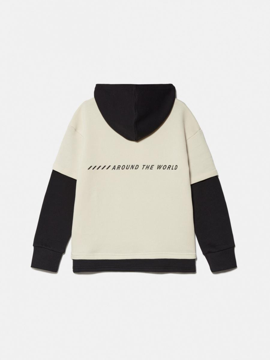 Sisley young dečija dukserica sa kapuljačom 