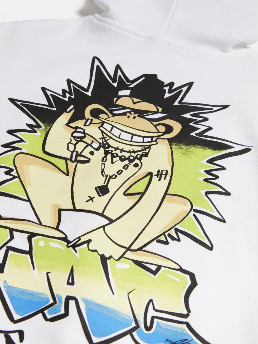 Sisley young dečija dukserica sa kapuljačom 