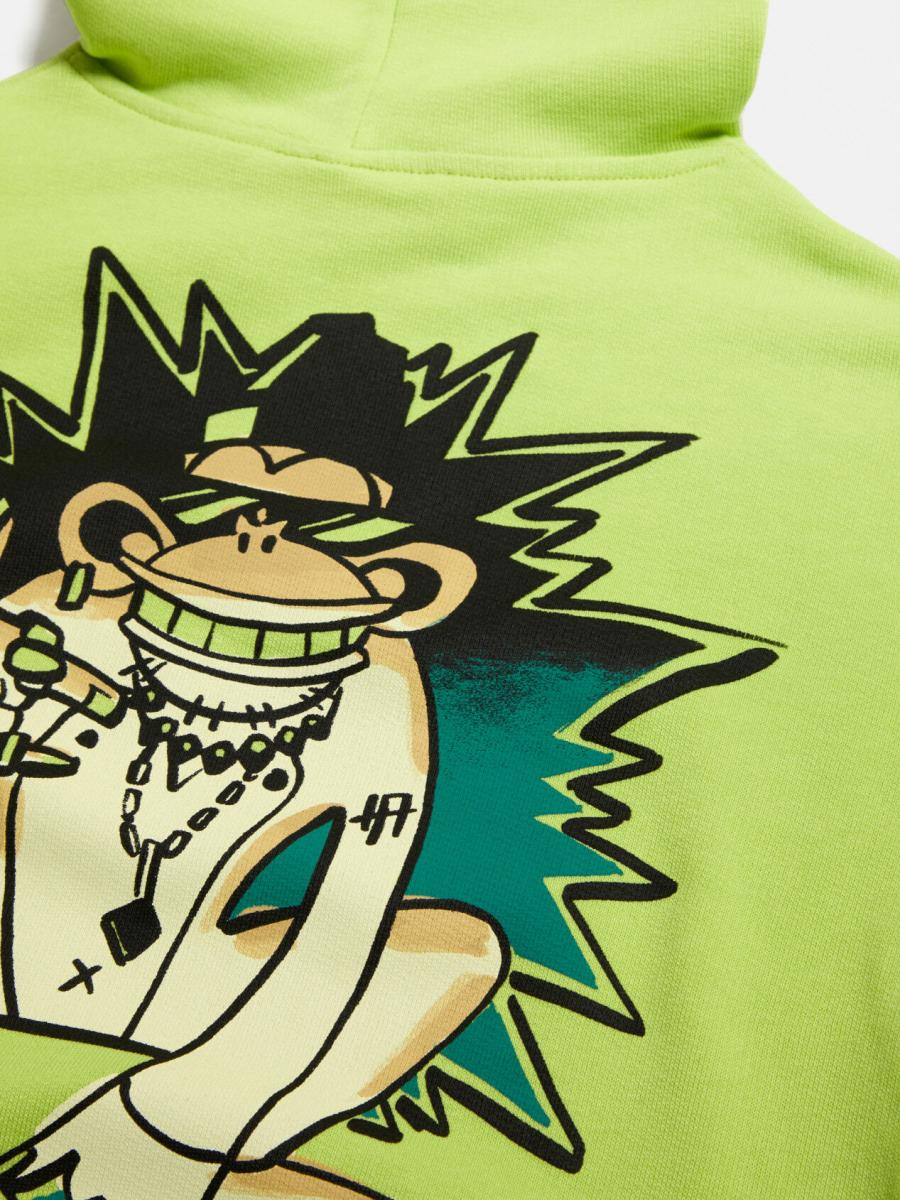 Sisley young dečija dukserica sa kapuljačom 