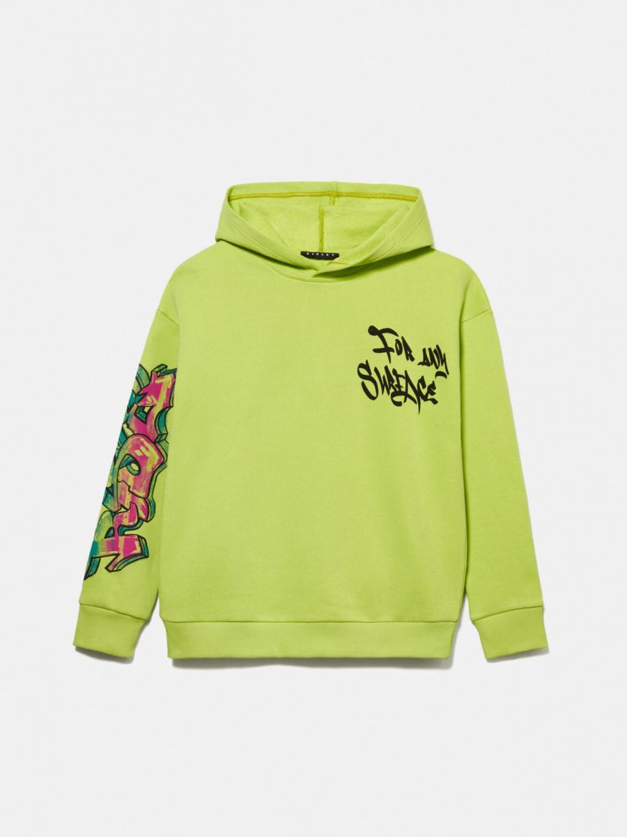 Sisley young dečija dukserica sa kapuljačom 