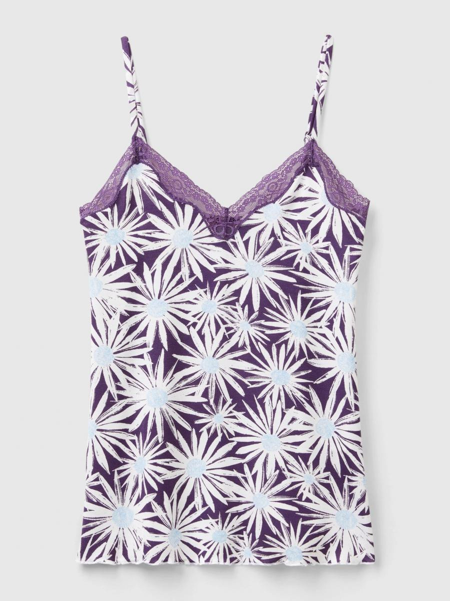 Benetton ženska majica na bretele 