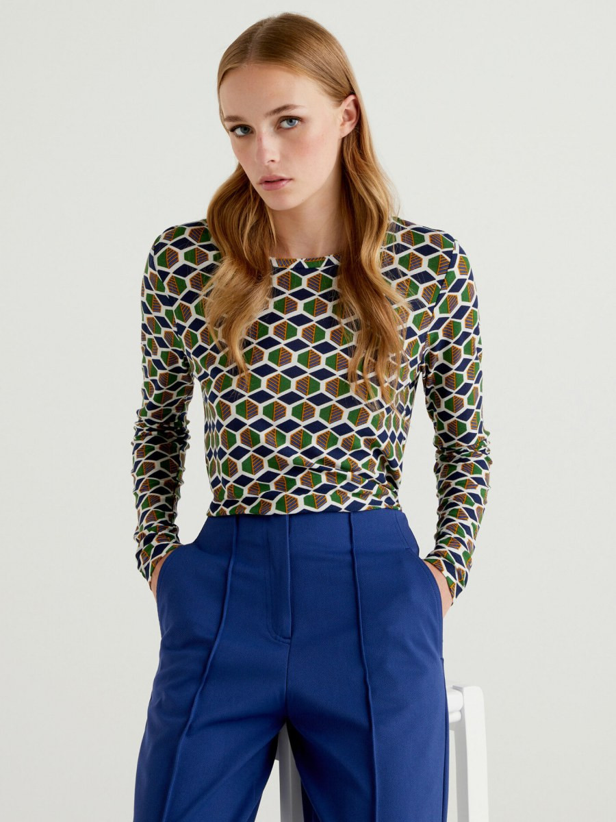 Benetton ženska majica d/r 