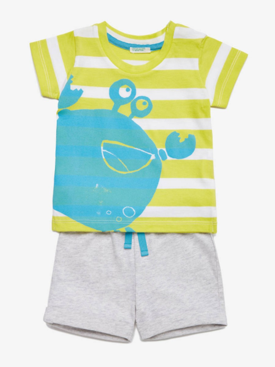 Benetton set šorts + majica za bebe 