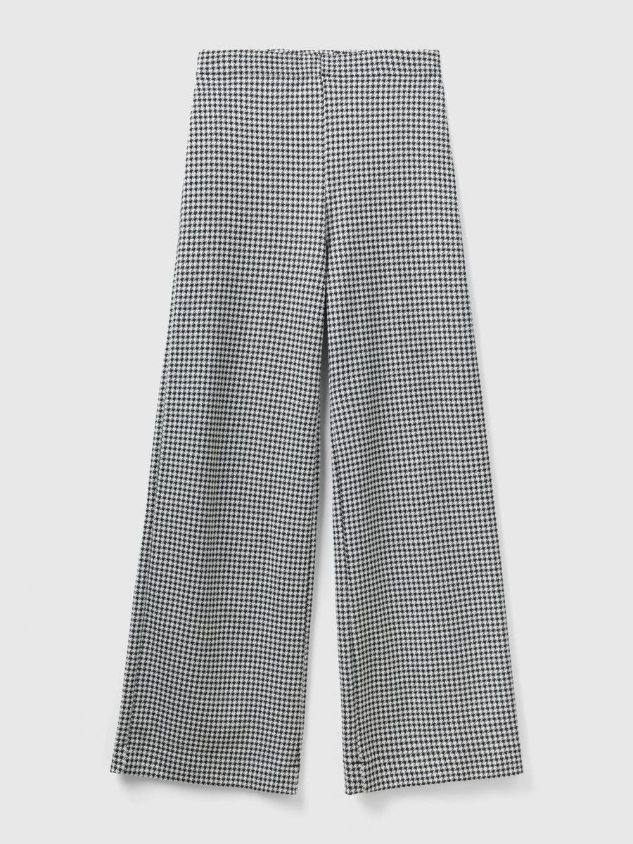 Pantaloni Donna United Colors Of Benetton In Felpa – Grigio Melange – Comodi Con Coulisse – 100% Cotone