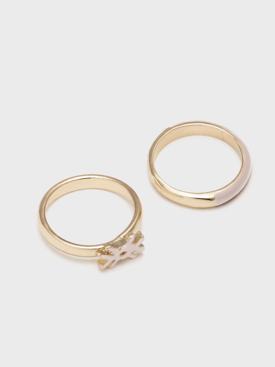 Benetton ženski prsten 2 komada 