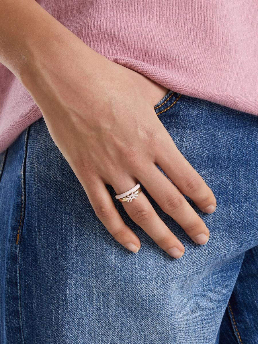 Benetton ženski prsten 2 komada 