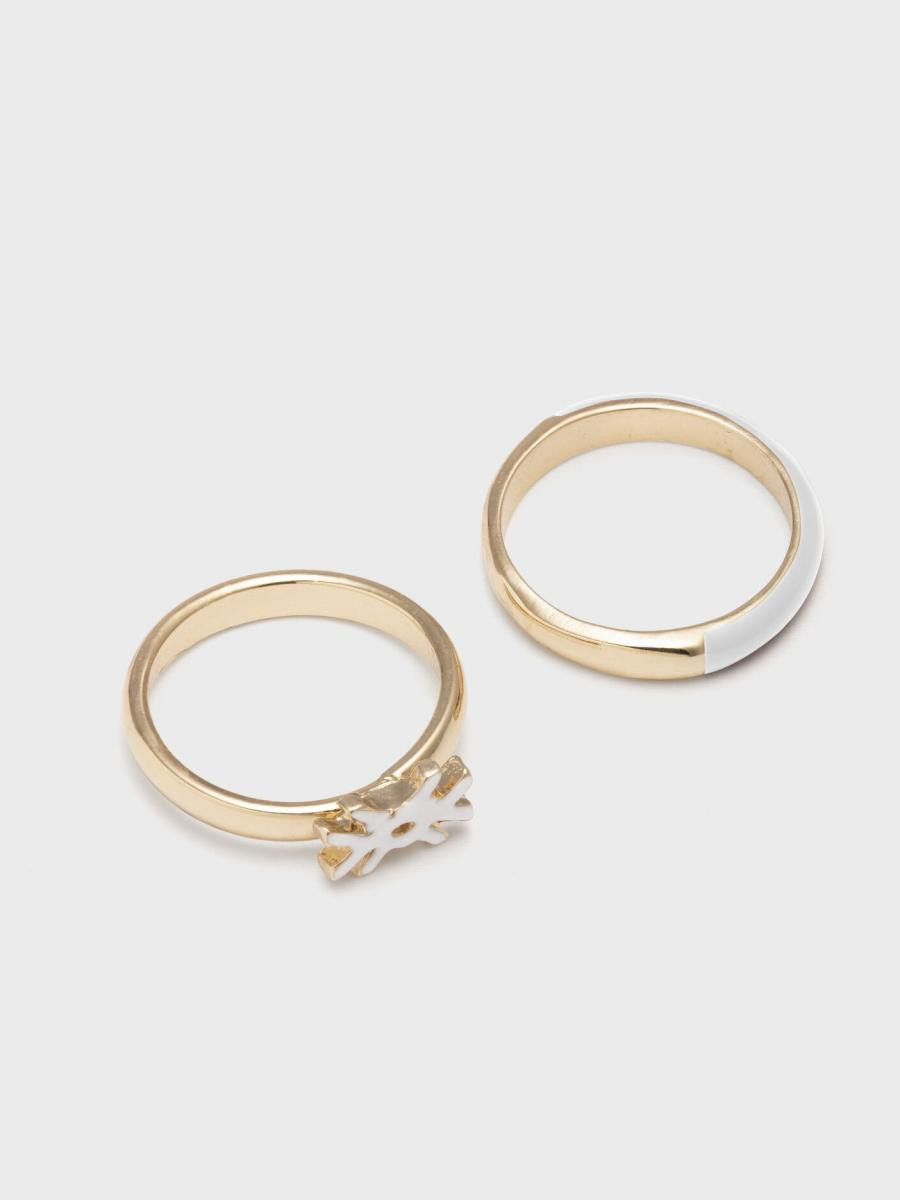 Benetton ženski prsten 2 komada 