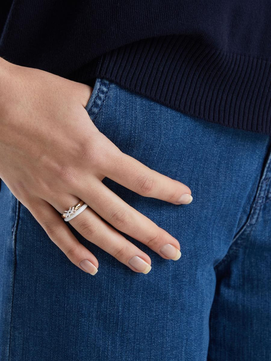 Benetton ženski prsten 2 komada 