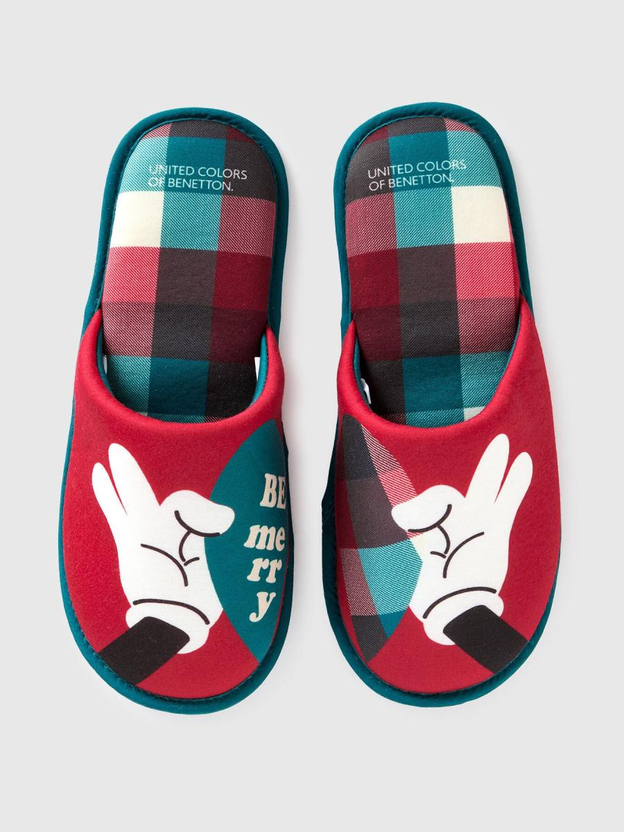 Benetton unisex papuče 